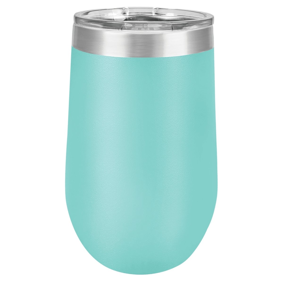 16oz. Stainless Steel & Powder Coated Custom Engraved Stemless Wine Tumbler with Lid - The Luua Company