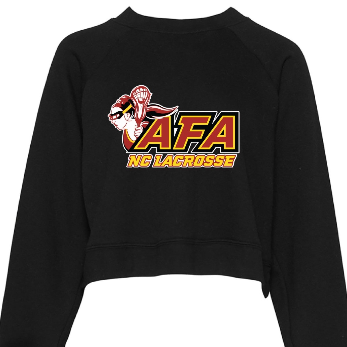 AFA Bella + Canvas Women's Cropped Raglan Pullover Fleece - The Luua Company
