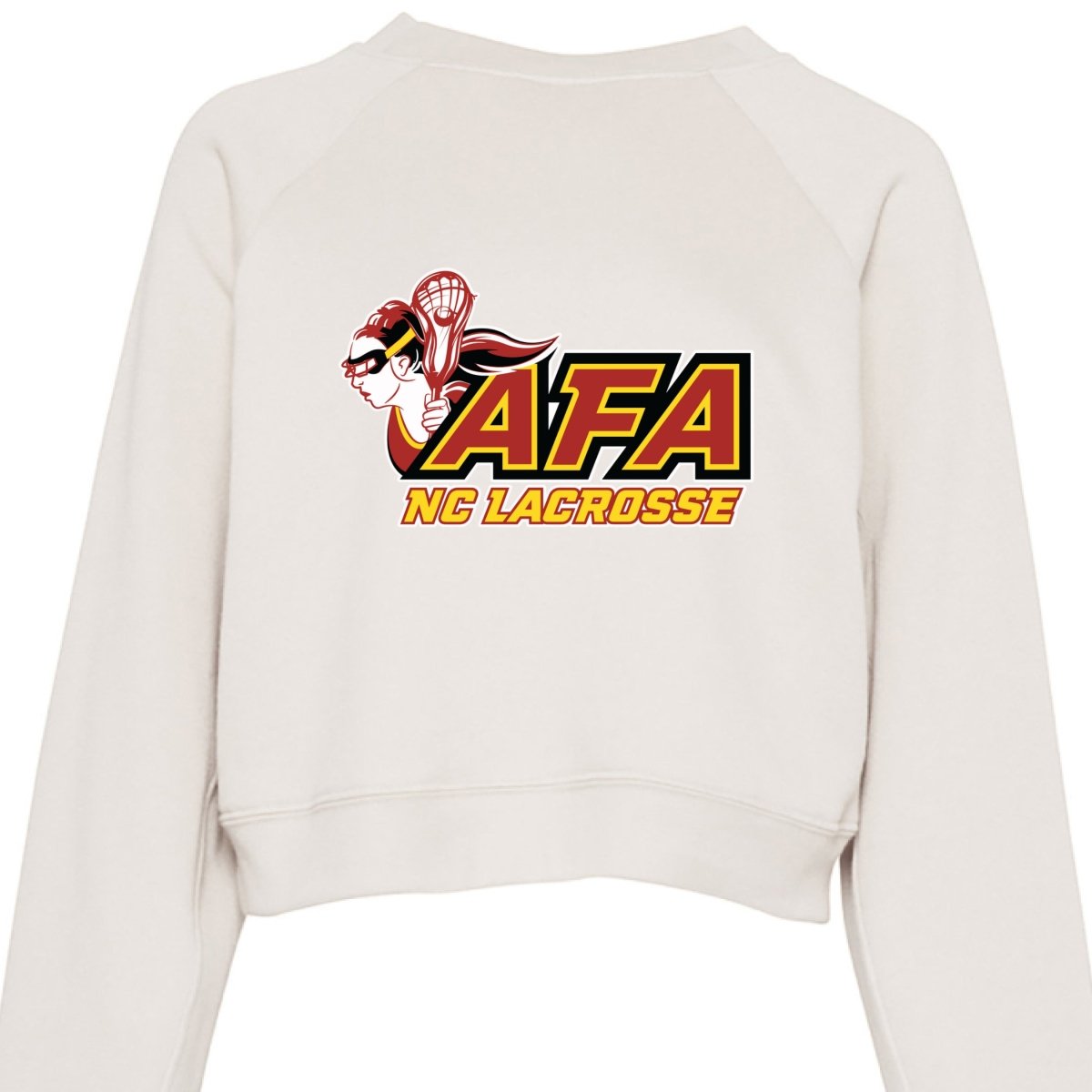 AFA Bella + Canvas Women's Cropped Raglan Pullover Fleece - The Luua Company