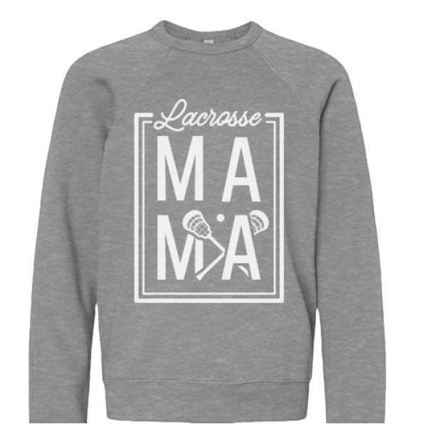 Lax Mama Bella+Canvas Sponge Fleece Crew Neck - The Luua Company