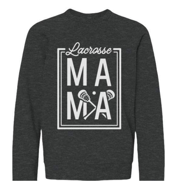 Lax Mama Bella+Canvas Sponge Fleece Crew Neck - The Luua Company