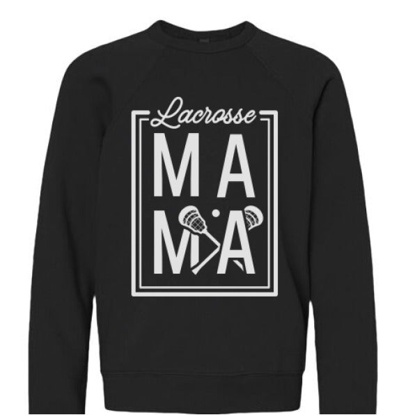 Lax Mama Bella+Canvas Sponge Fleece Crew Neck - The Luua Company