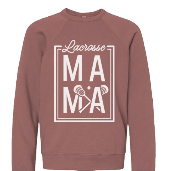 Lax Mama Bella+Canvas Sponge Fleece Crew Neck - The Luua Company