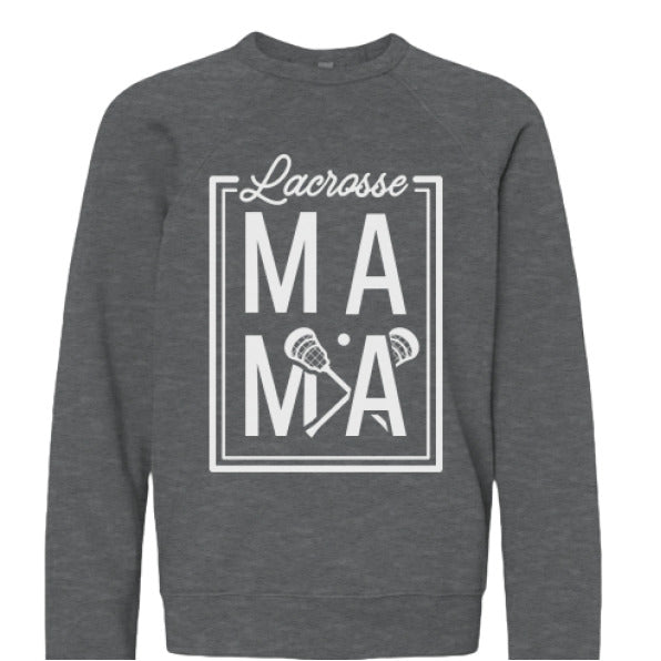 Lax Mama Bella+Canvas Sponge Fleece Crew Neck - The Luua Company