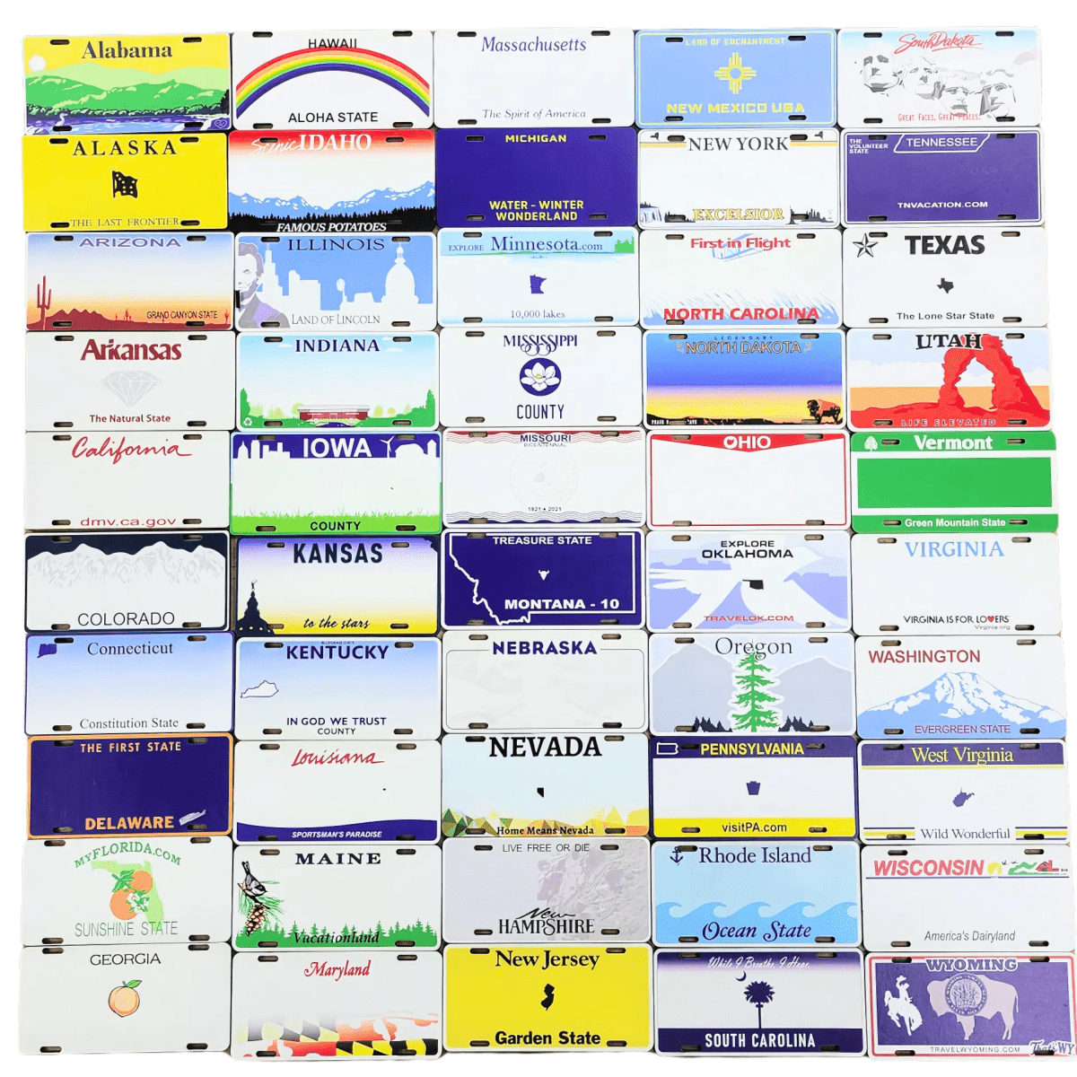 Premium UV Printed License Plate Patches - The Luua Company