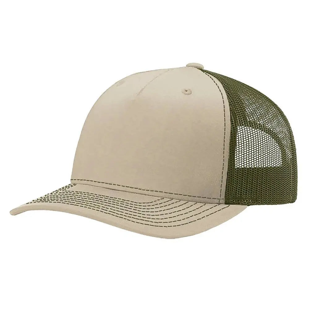 Richardson 112FP five panel trucker cap with seamless front panel