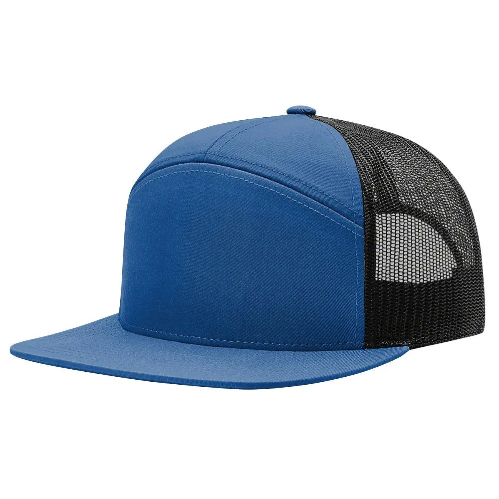 Richardson 168 - Flat Bill Hi-Profile 7 Panel Trucker Hats