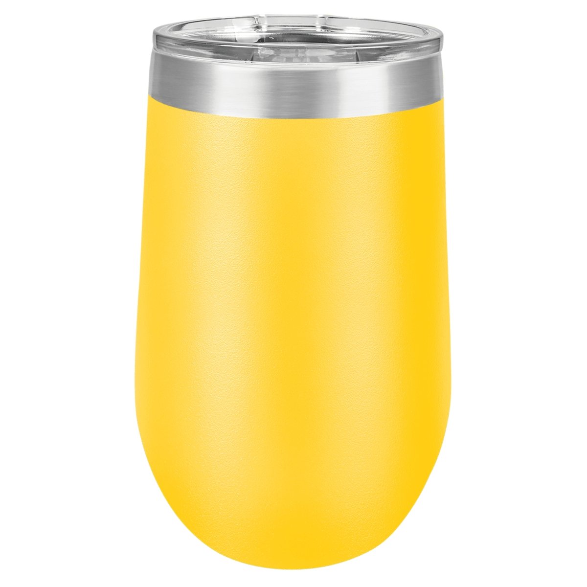 16oz. Stainless Steel & Powder Coated Custom Engraved Stemless Wine Tumbler with Lid - The Luua Company