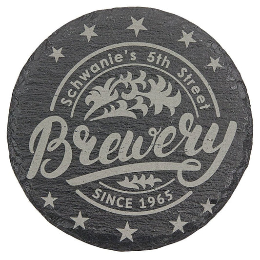 4in Round Slate Coaster - The Luua Company