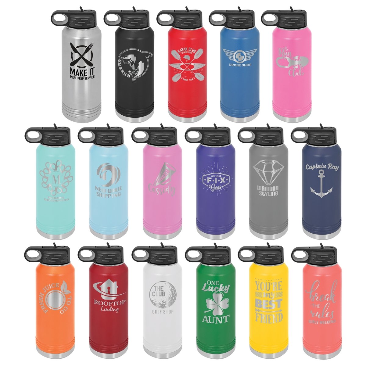 AFA Branded 32oz Stainless Steel & Powder Coated Sport Tumbler - The Luua Company
