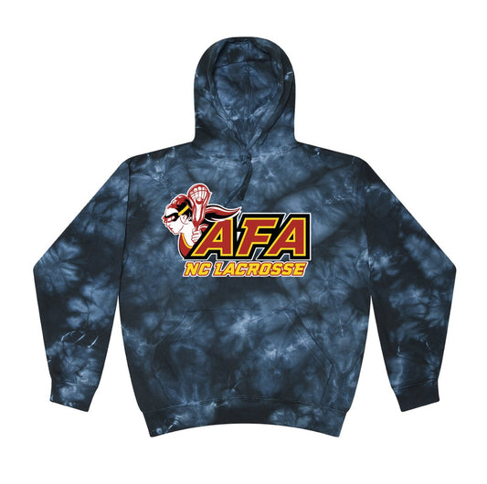 AFA Crystal Navy Tie Dye Fleece Hoodie - The Luua Company