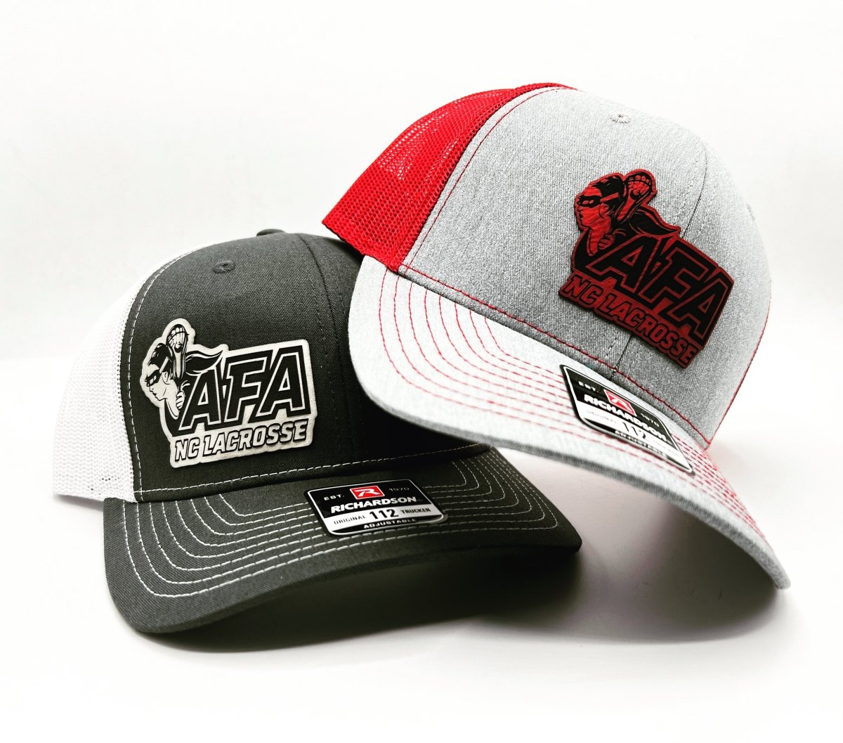 AFA Custom Leather Patch Richardson 112 Trucker Snapback Cap - The Luua Company