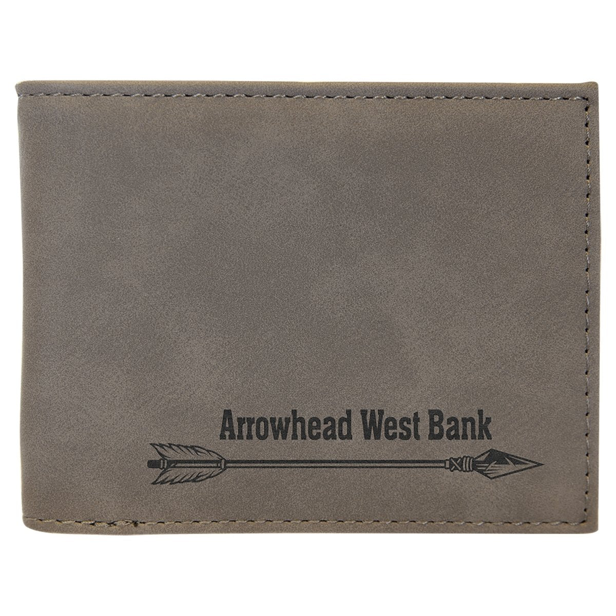 Custom Engraved Leatherette Bi-fold Wallet with Flip ID - The Luua Company