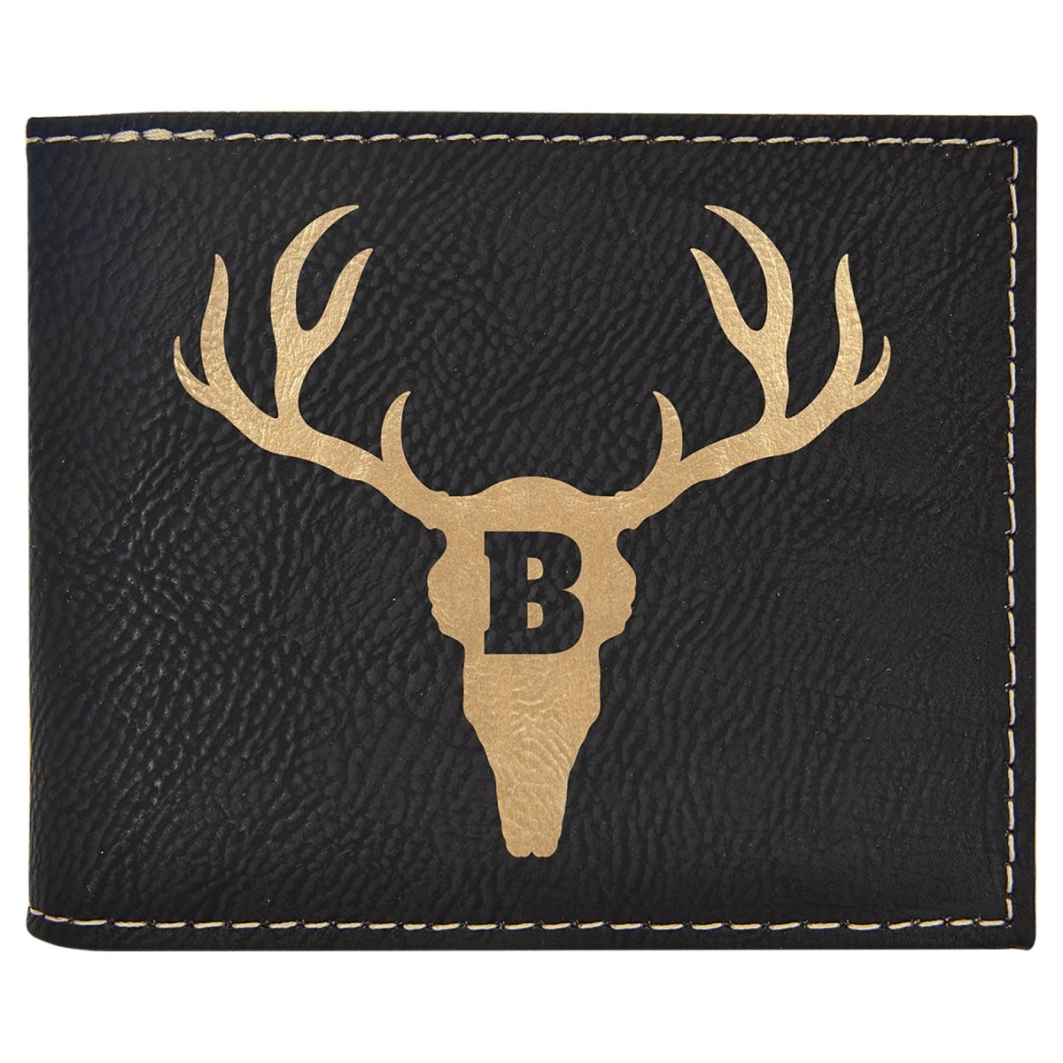Custom Engraved Leatherette Bi-fold Wallet with Flip ID - The Luua Company