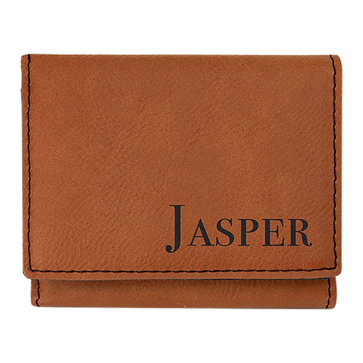 Custom Engraved Leatherette Tri-fold Wallet - The Luua Company