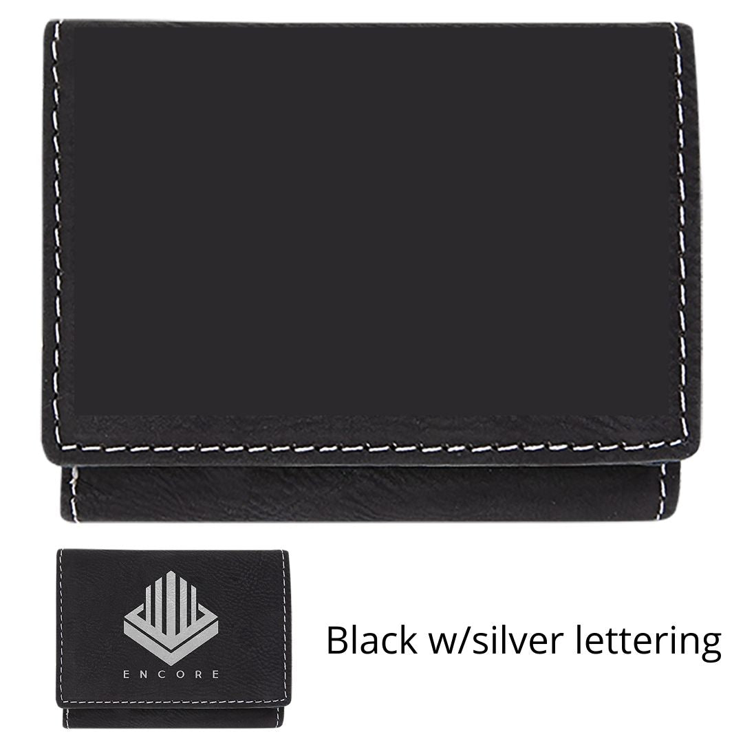 Custom Engraved Leatherette Tri-fold Wallet - The Luua Company