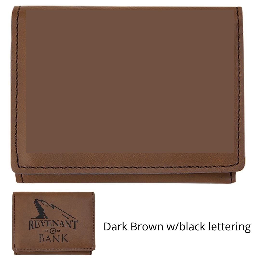 Custom Engraved Leatherette Tri-fold Wallet - The Luua Company