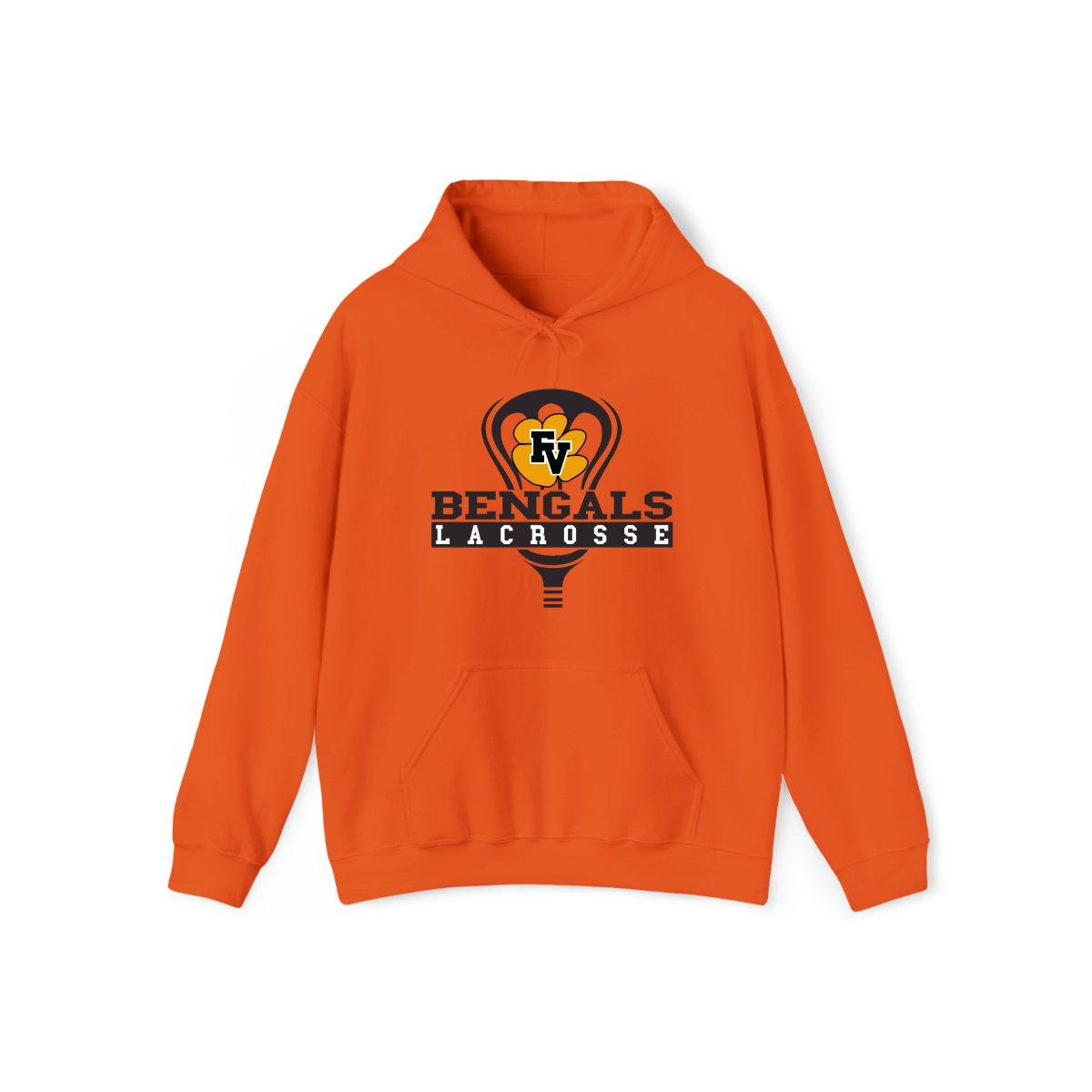 FVHS Bengals Lax Hoodie (orange/black logo) - The Luua Company