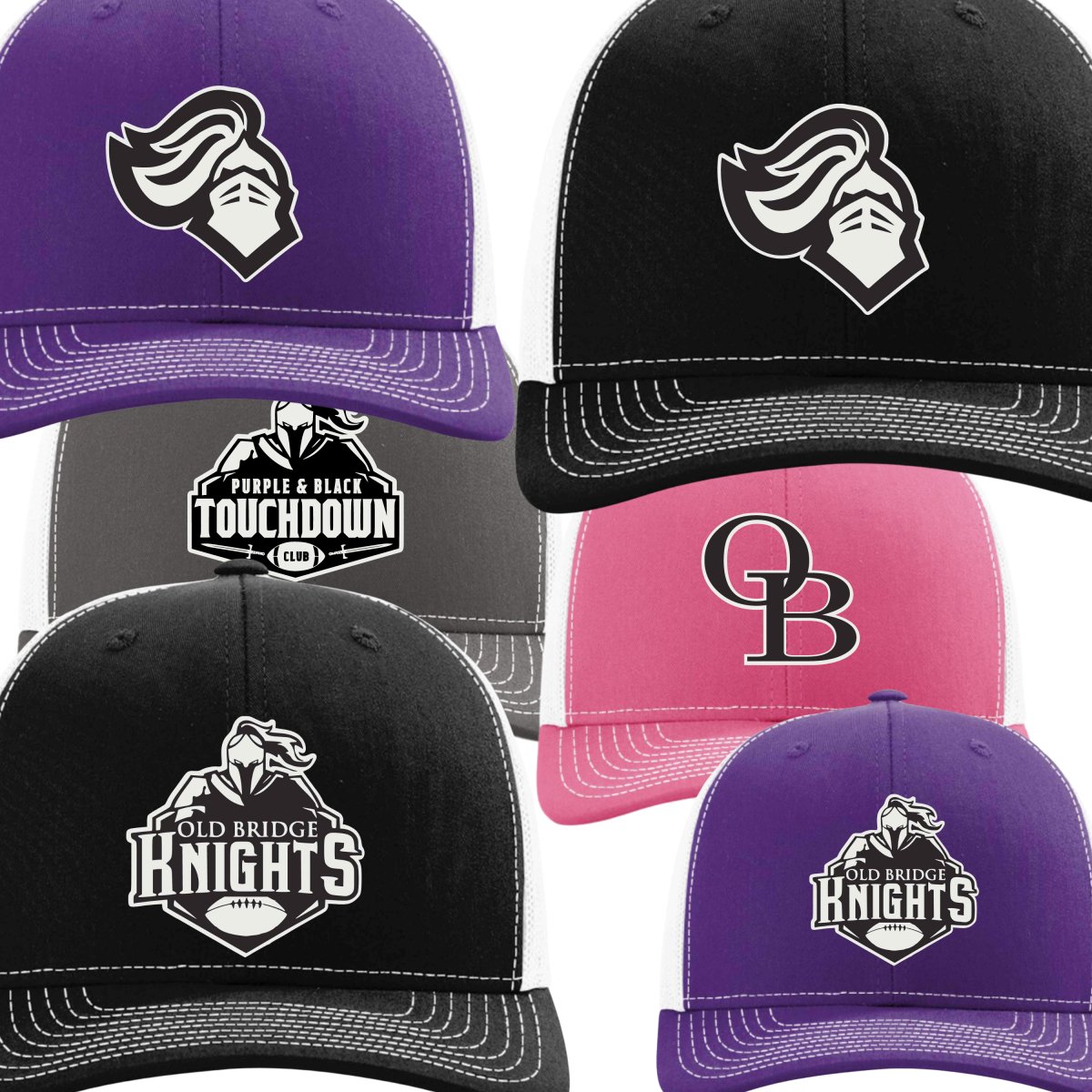 Old Bridge Knights Richardson 112 Trucker Snapback Cap - The Luua Company