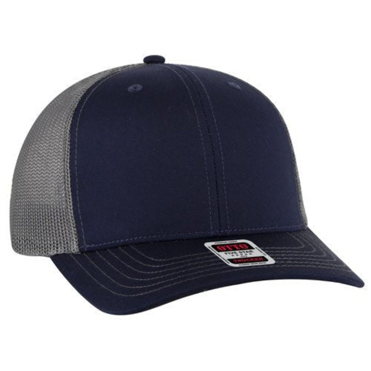 OTTO - 6 Panel Mid Profile Mesh Back Trucker Hat - The Luua Company