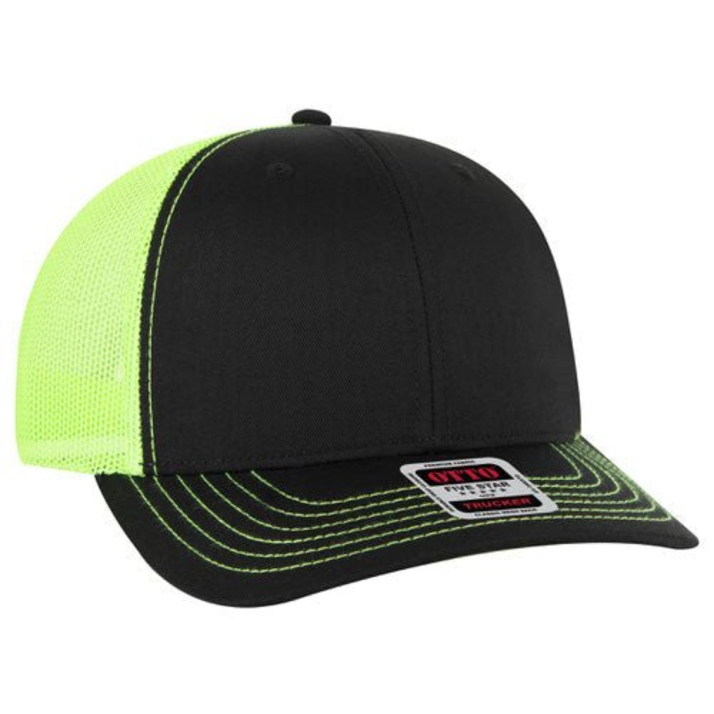 OTTO - 6 Panel Mid Profile Mesh Back Trucker Hat - The Luua Company