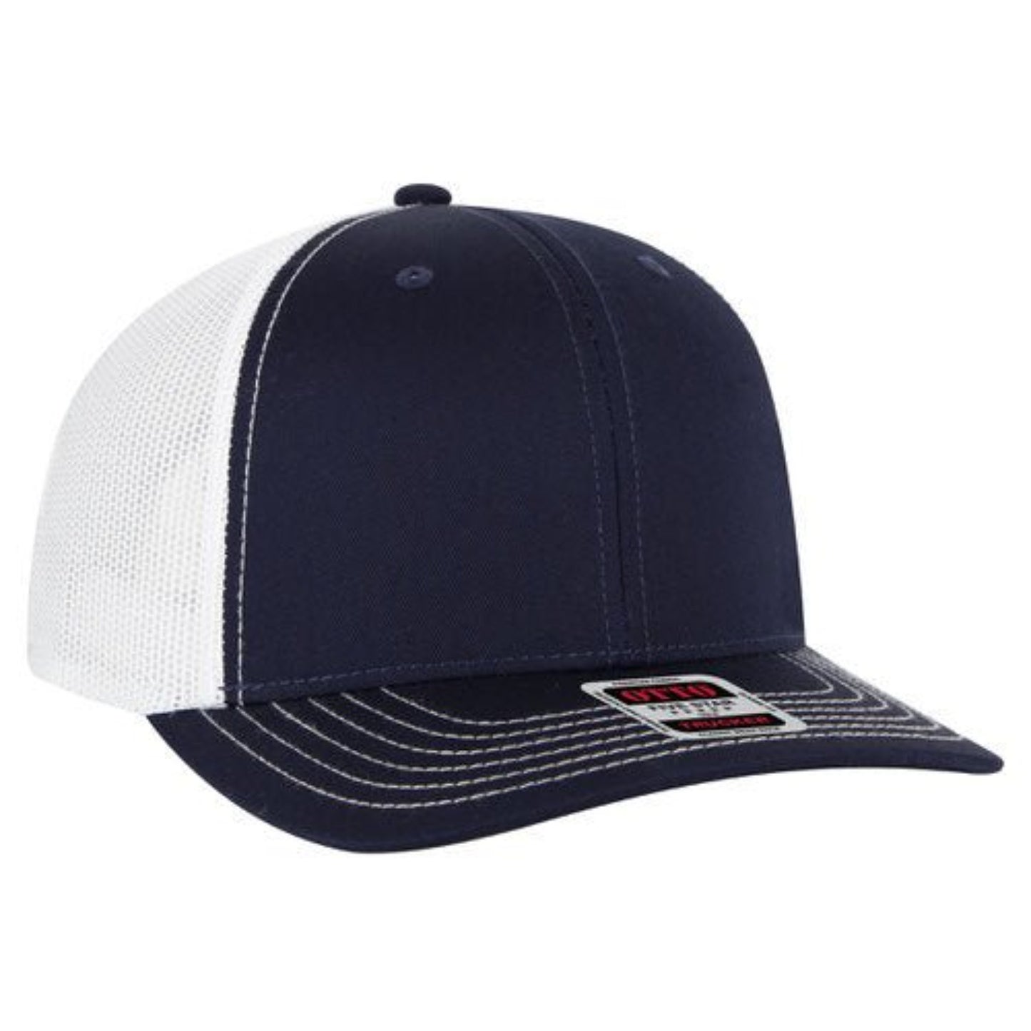 OTTO - 6 Panel Mid Profile Mesh Back Trucker Hat - The Luua Company