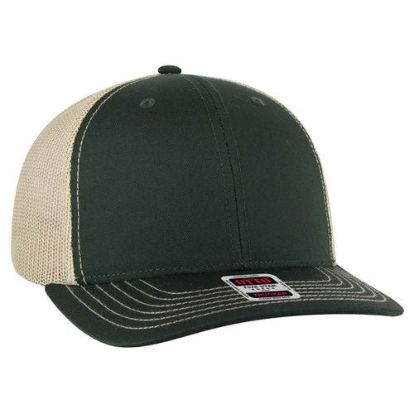 OTTO - 6 Panel Mid Profile Mesh Back Trucker Hat - The Luua Company