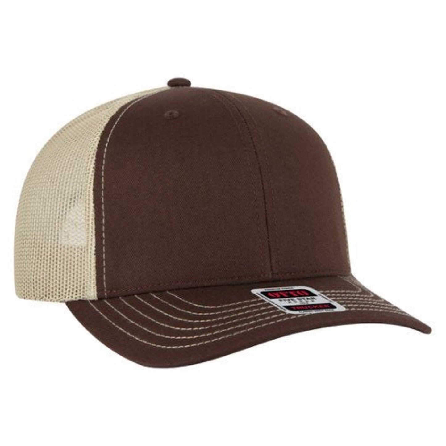 OTTO - 6 Panel Mid Profile Mesh Back Trucker Hat - The Luua Company