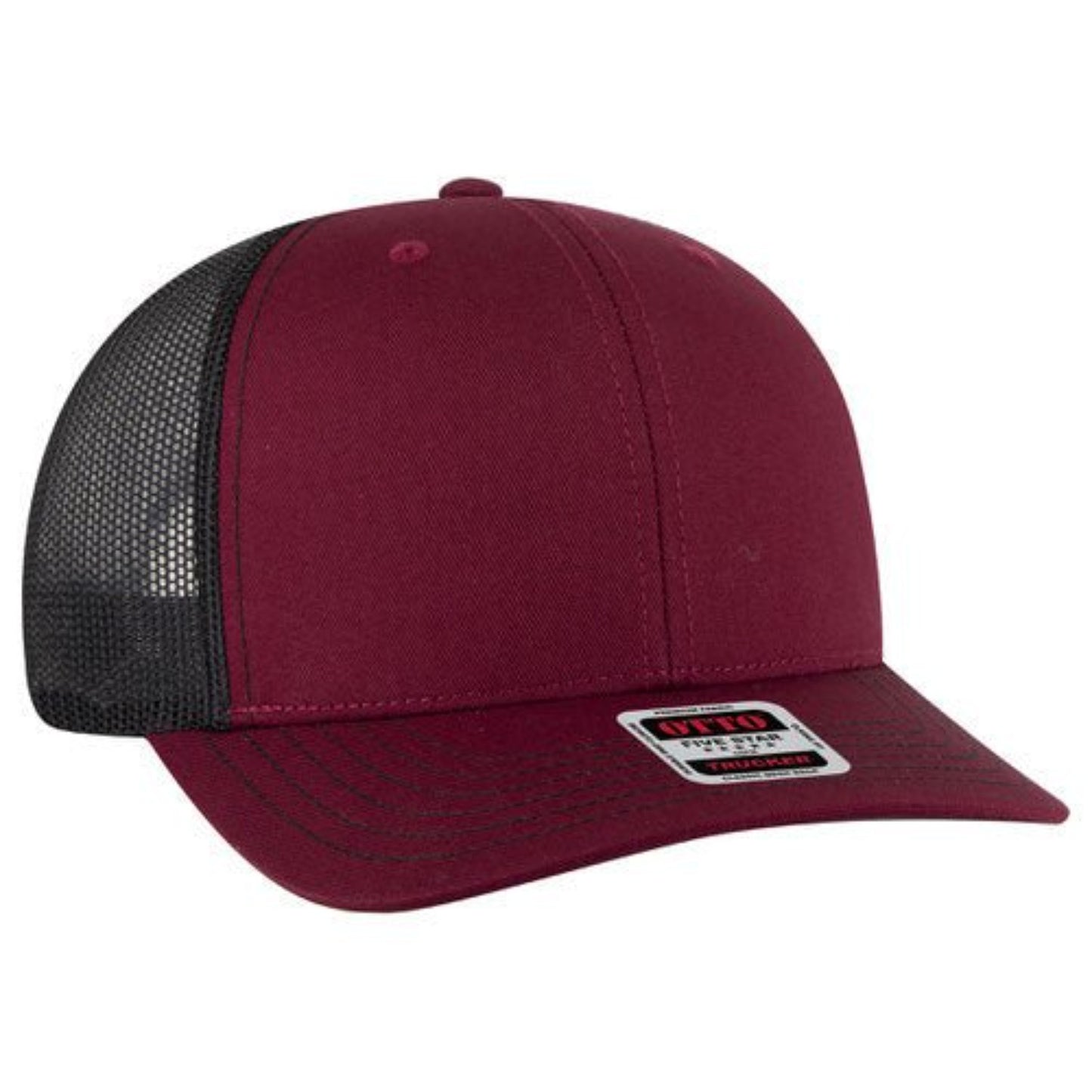 OTTO - 6 Panel Mid Profile Mesh Back Trucker Hat - The Luua Company