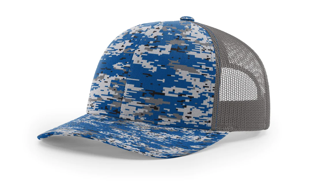 Richardson 112P - Camo Trucker Hat Snapback Caps