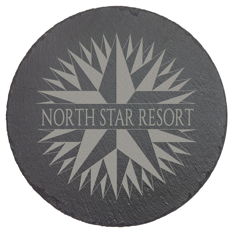 Slate Decor 9 3/4in Round with Foam Pads - The Luua Company