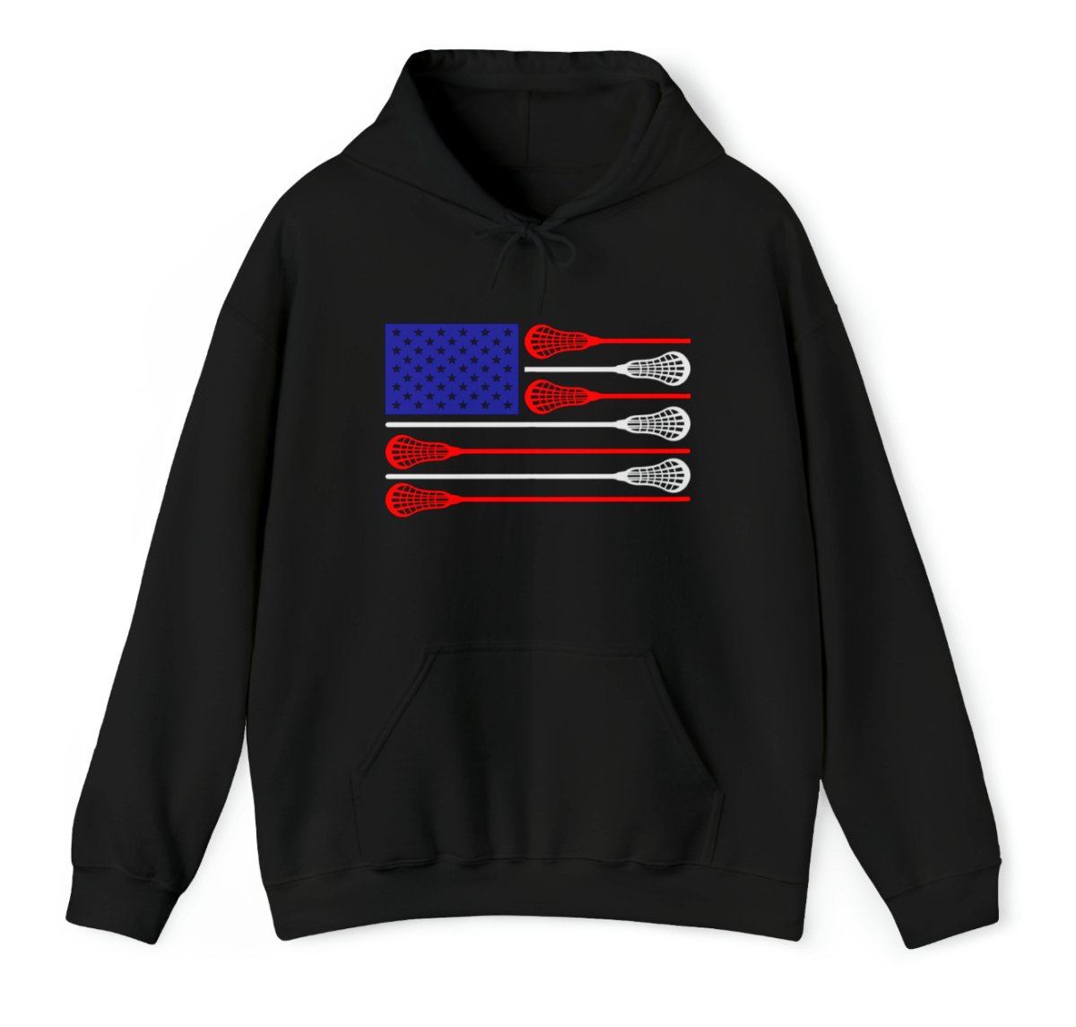 USA Flag Lax Hoodie - The Luua Company