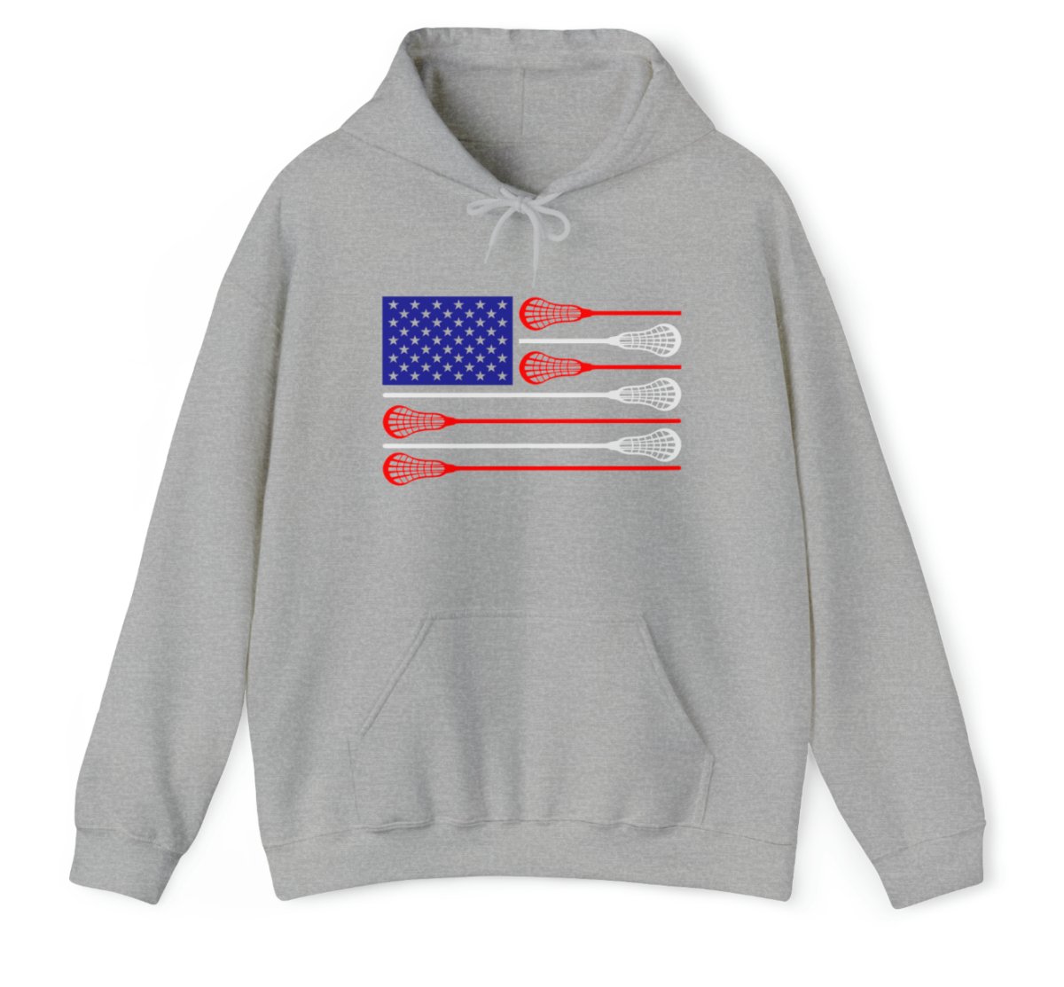 USA Flag Lax Hoodie - The Luua Company
