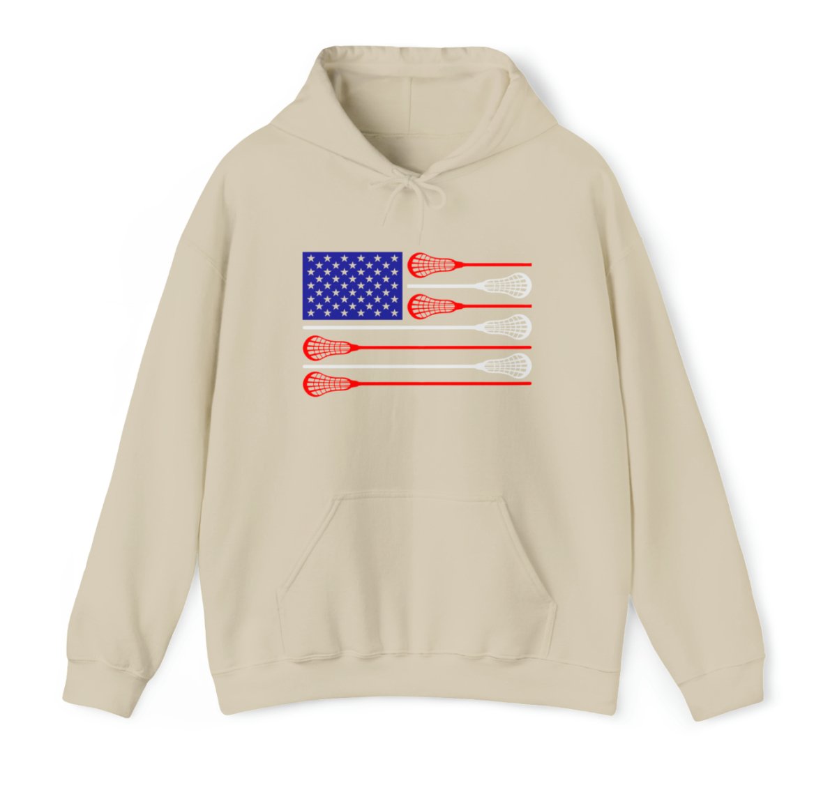 USA Flag Lax Hoodie - The Luua Company