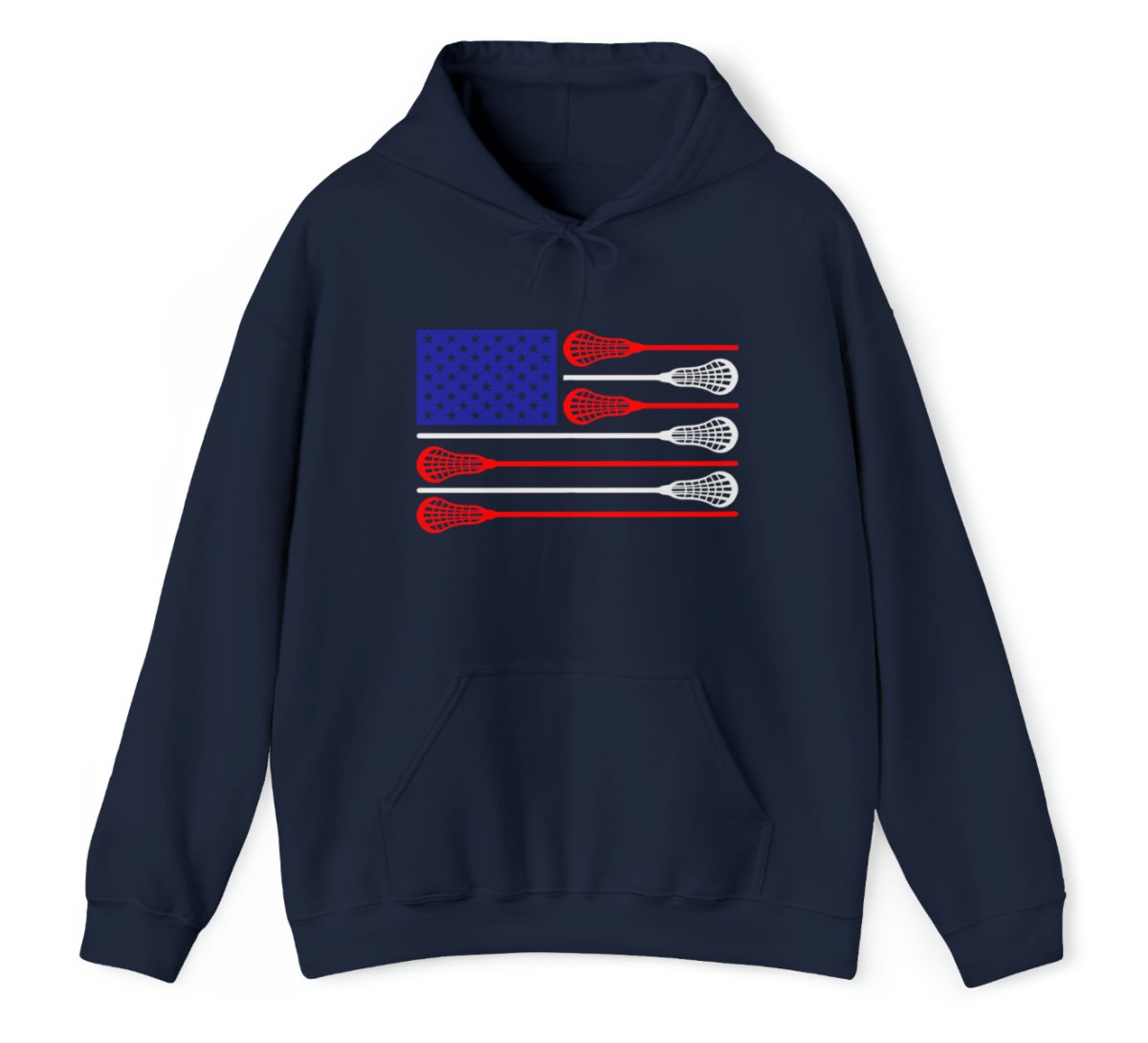 USA Flag Lax Hoodie - The Luua Company