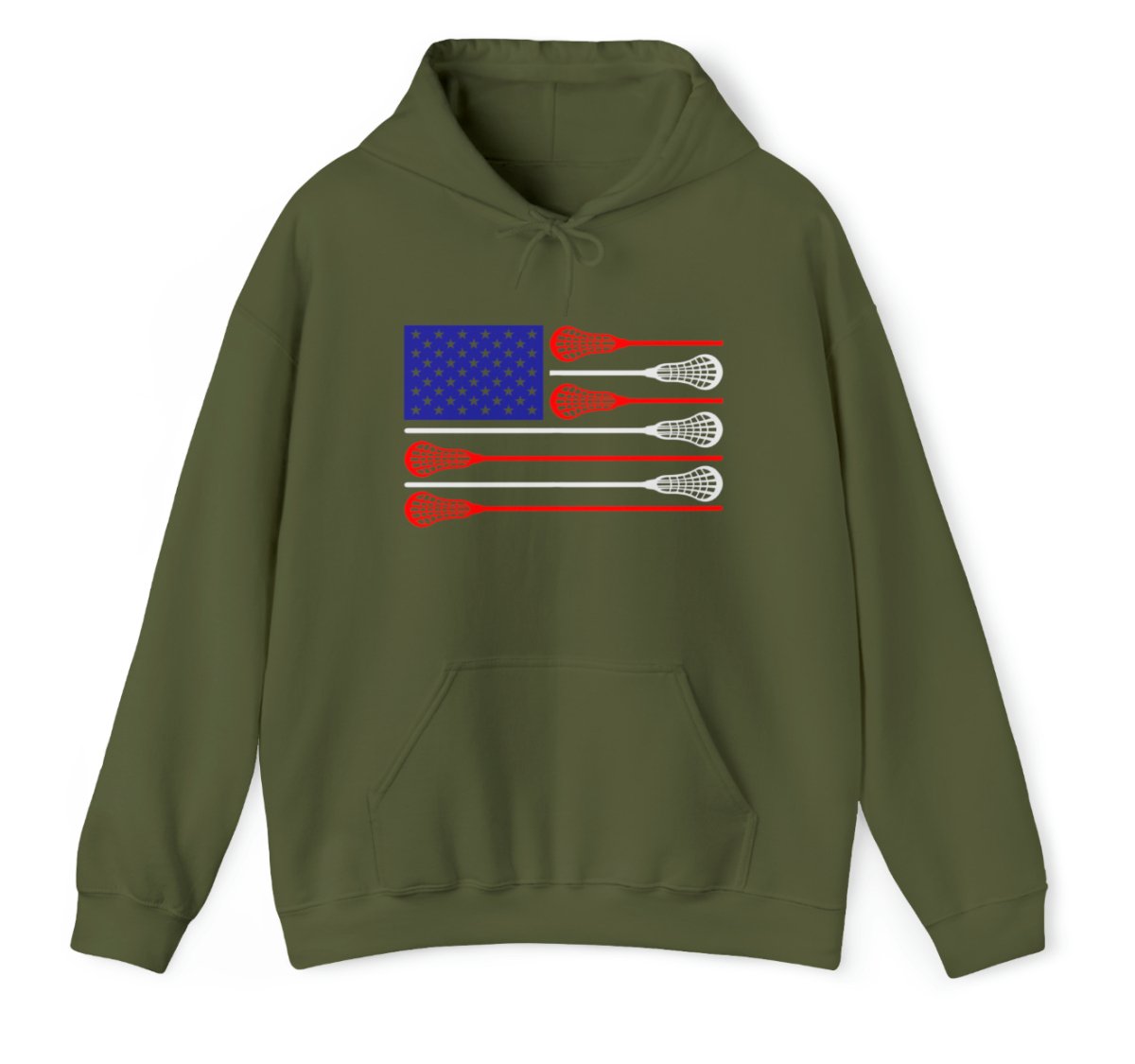 USA Flag Lax Hoodie - The Luua Company