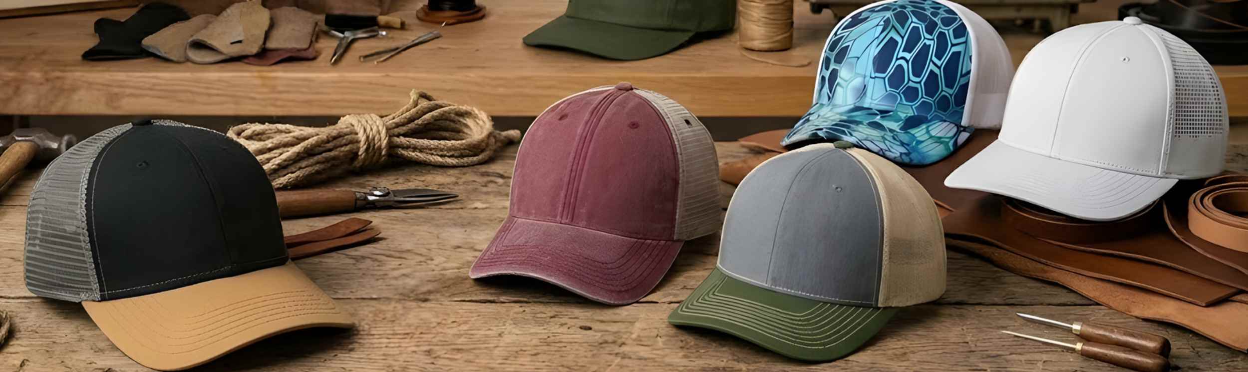 Structured Custom Hats | Classic Firm Profile
