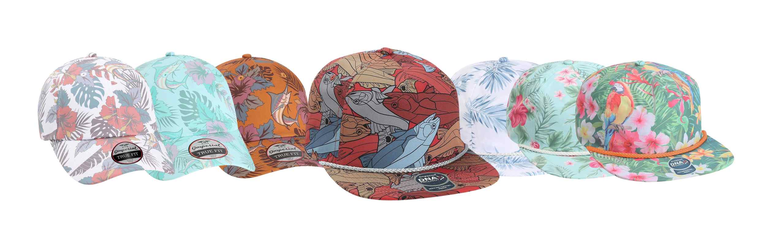The Bold & Patterned Collection | Vibrant Custom Leather Patch Hats - The Luua Company
