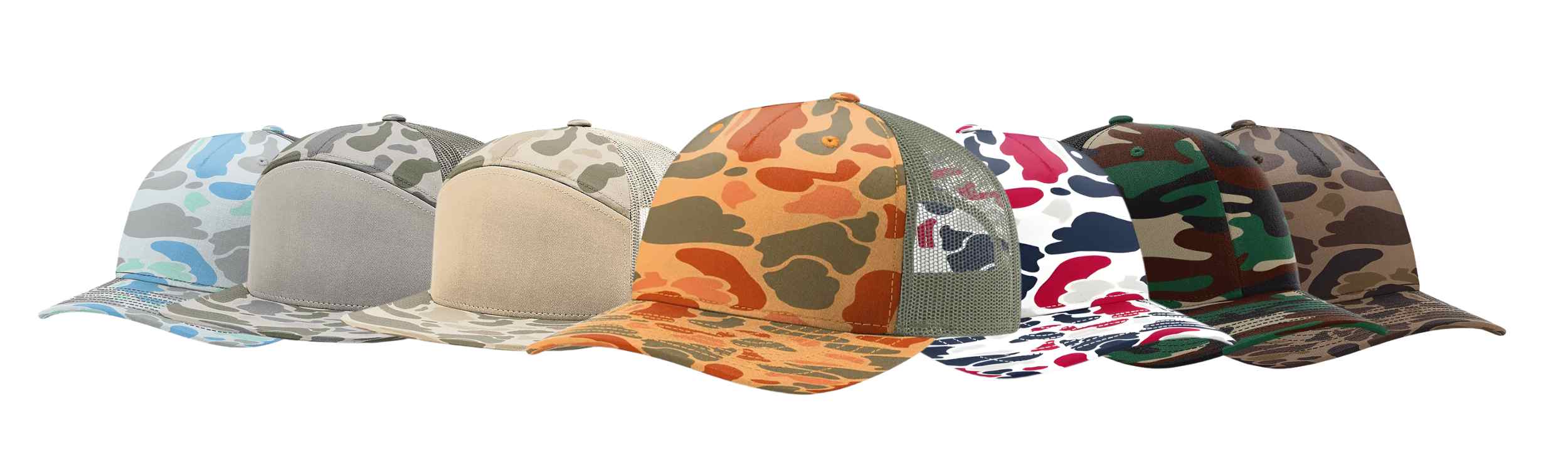 The Camo Collection | Custom Leather Patch Camouflage Hats - The Luua Company