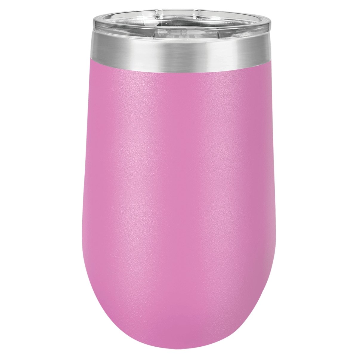 16oz. Stainless Steel & Powder Coated Custom Engraved Stemless Wine Tumbler with Lid - The Luua Company