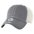 Custom '47 Brand Trawler Hat | Personalized Leather Patch "Relaxed Fit" Trucker in Charcoal/ Stone - The Luua Company