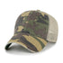 Custom '47 Brand Trawler Hat | Personalized Leather Patch "Relaxed Fit" Trucker in Camo Green - The Luua Company