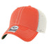 Custom '47 Brand Trawler Hat | Personalized Leather Patch "Relaxed Fit" Trucker in Orange/ Stone - The Luua Company