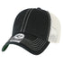 Custom '47 Brand Trawler Hat | Personalized Leather Patch "Relaxed Fit" Trucker in Black/ Stone - The Luua Company