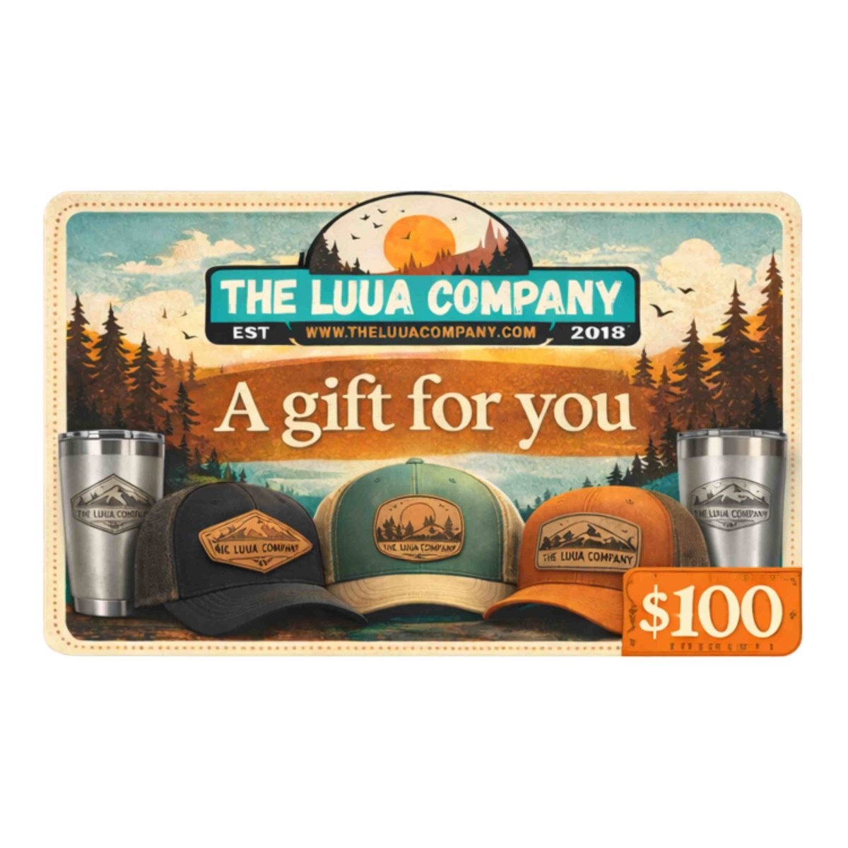 Digital Gift Card | Instant Custom Gear & Leather Patch Hat Credit - $100.00- The Luua Company
