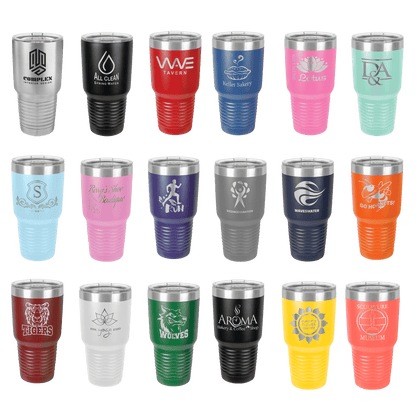 Old Bridge Knights 30 oz. Stainless Steel & Power Coated Custom Engraved Tumbler with Lid
