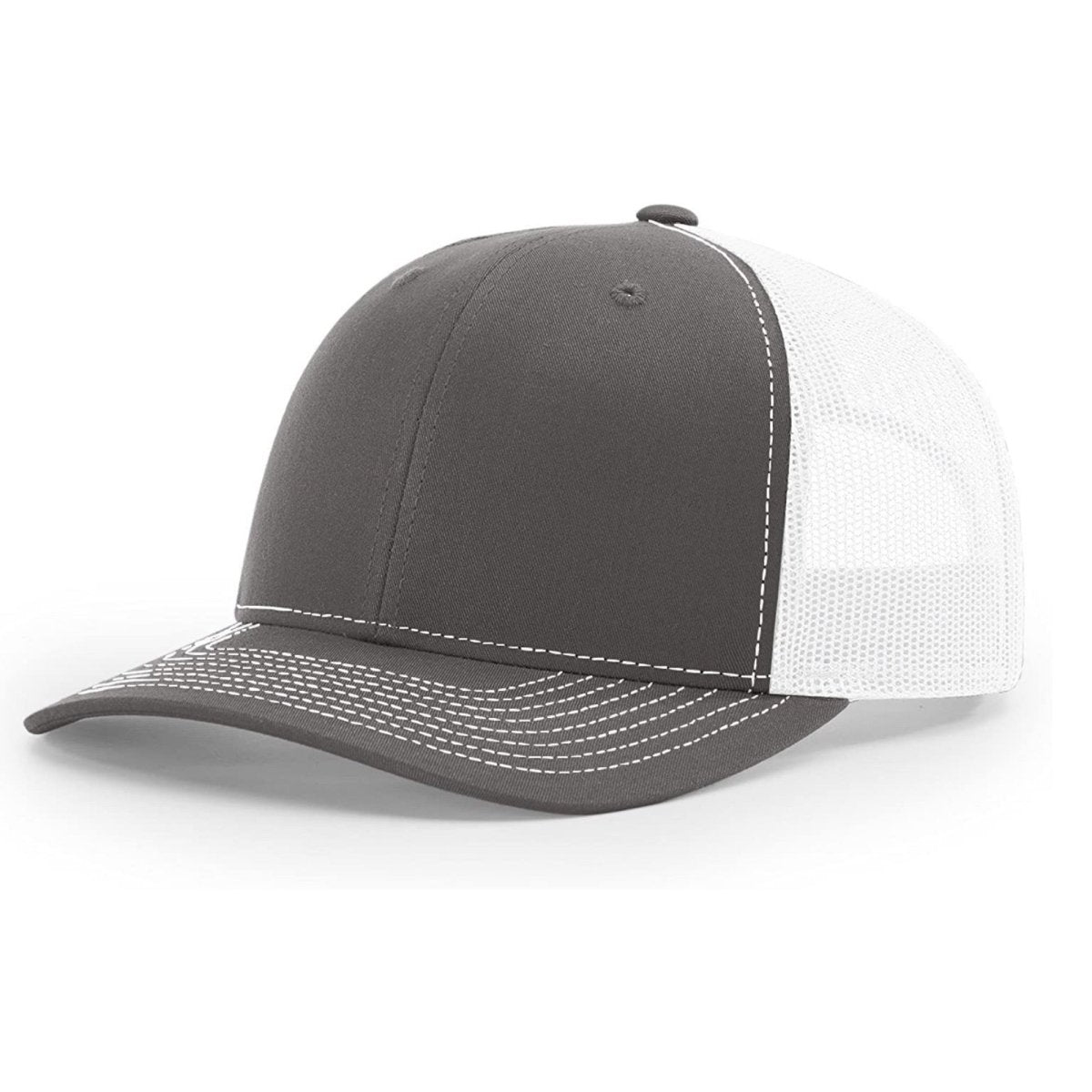 Patriot Edition Richardson 112 trucker with PVC patches in Charcoal/White - The Luua Company