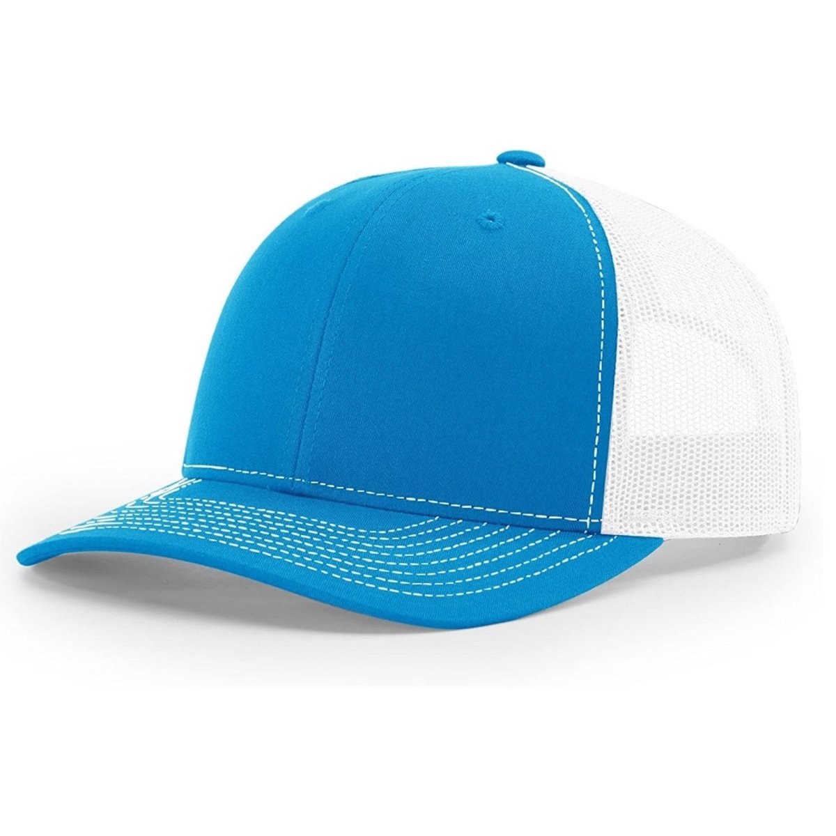 Patriot Edition Richardson 112 trucker with PVC patches in Cyan/White - The Luua Company