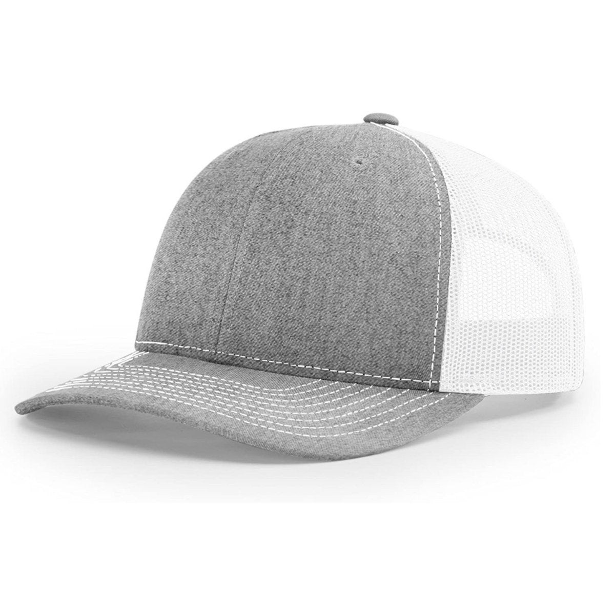 Patriot Edition Richardson 112 trucker with PVC patches in Heather Grey/White - The Luua Company