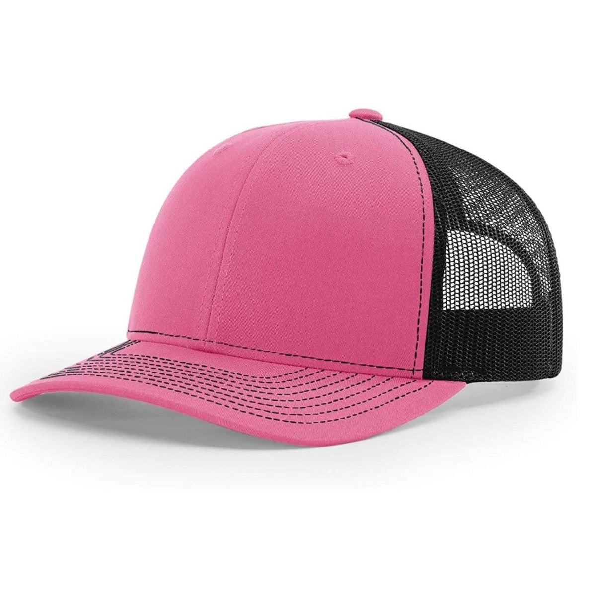 Patriot Edition Richardson 112 trucker with PVC patches in Hot Pink/Black - The Luua Company